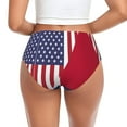 thumbnail image 2 of Women's Underwear America Texas Flag Hipster Panties Low Rise Briefs Ladies Bikini Underwear X-Small, 2 of 6