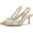 Apricot, variant on Women's Mesh Slingback Stiletto Heels with Studded Closed Pointed Toe Adjustable Strap Transparent High Heels Comfortable Rivet Dress Pumps for Daily Wedding Party