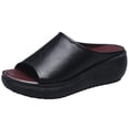 thumbnail image 2 of Zapatos para Sandalias Playa Verano Cuña Punta Abierta Cómodas Mujeres, 2 of 9