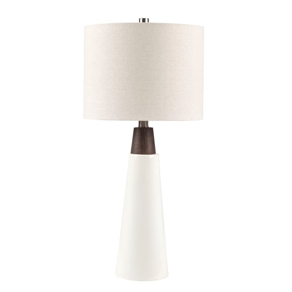 Gracie Mills Kaliyah Mid-Century Ceramic Wood Table Lamp - GRACE-14776