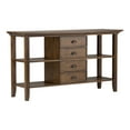 thumbnail image 2 of Redmond Solid Wood 54 Inch Wide Transitional Console Sofa Table In Rustic Natural Aged Brown, 2 of 5