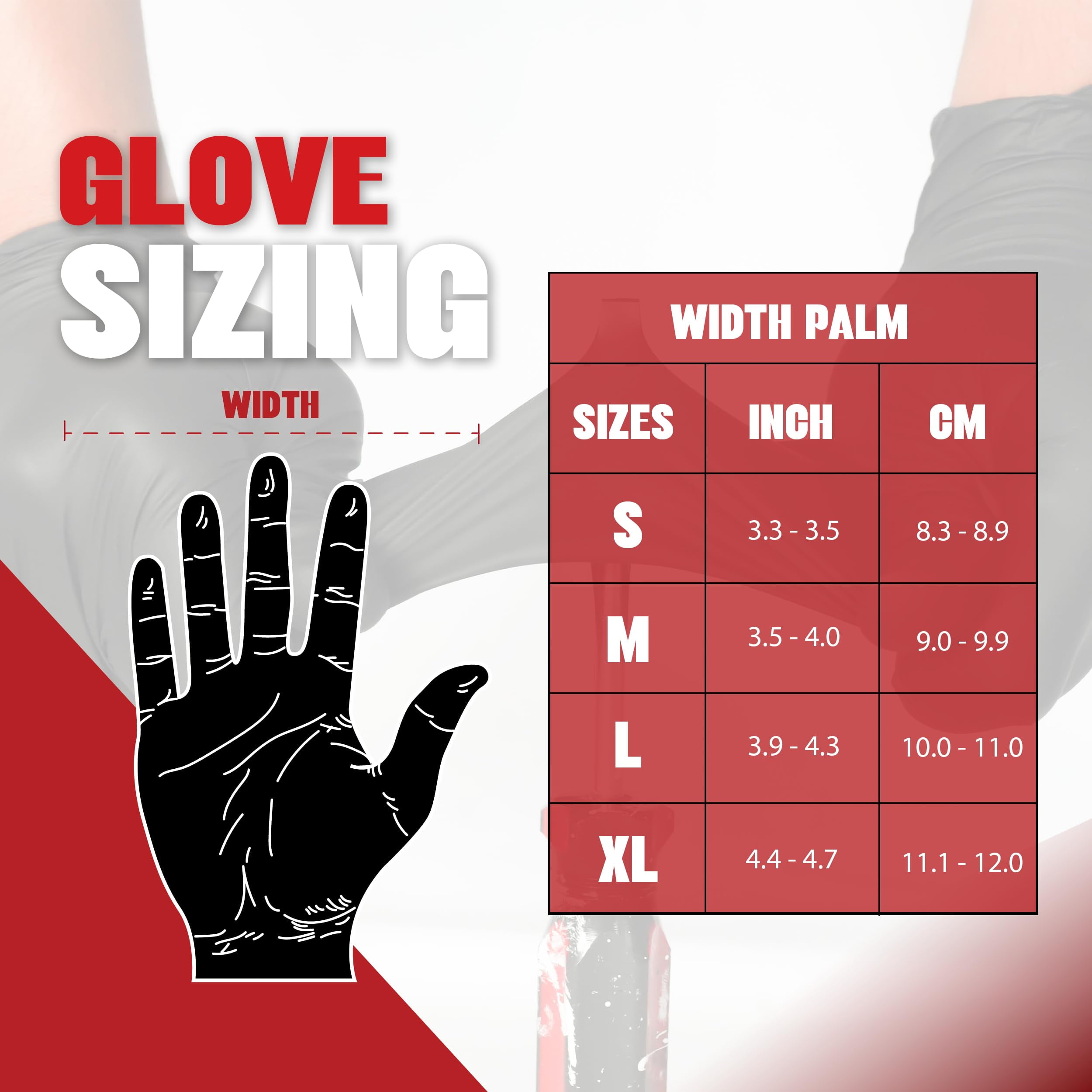 London Labs Black Synthetic Vinyl Exam Gloves Powder Free and Latex Free (Large, 1000 Count)