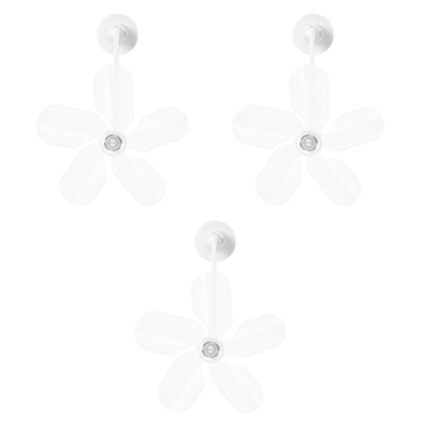 3pcs Air acondicionador Deflectores Registro de aire Ángulos de aire ajustables Guía de aire acondicionado Ventilador para la oficina de la oficina de