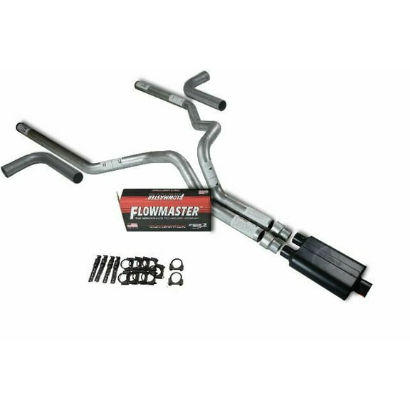 Dodge Ram 1500 19-25 3" Dual Truck Exhaust Kit Flowmaster Super 44 Side Exit
