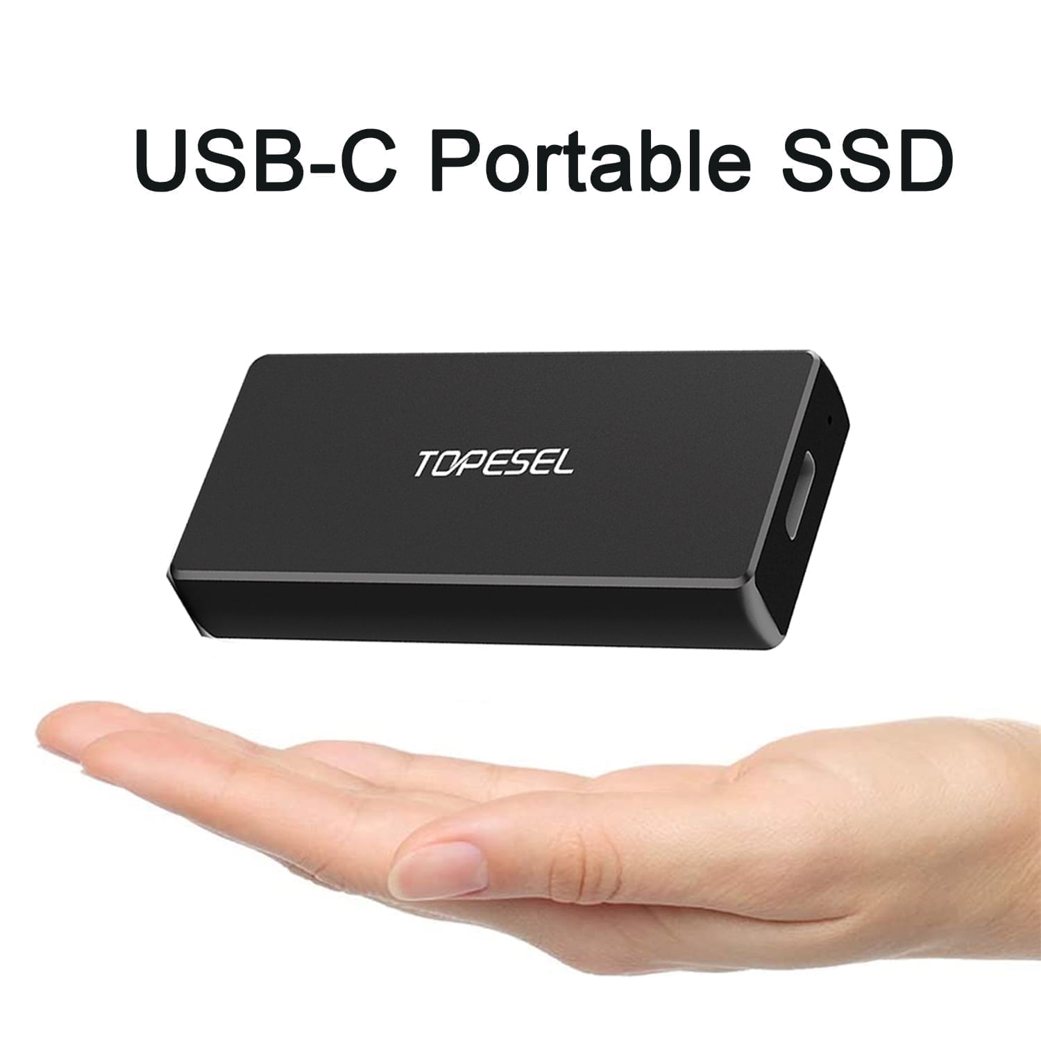 250G Mini Portable External Solid-State Drive USB 3.1 Black SSD Hard Drive