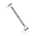 thumbnail image 4 of Youkk Tendeur de Câble en Acier Inoxydable Corps Fermé Fourche Vis Gréement Argent M10 1ensemble, 4 of 6