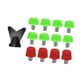 thumbnail image 2 of Pieles de zapatos de zapatos de fútbol de 12 piezas Caballeros de rugby M6 Spikes de zapatillas de fútbol para zapatillas de fútbol para zapatillas de Verde 8 mm rojo 11 mm, 2 of 8