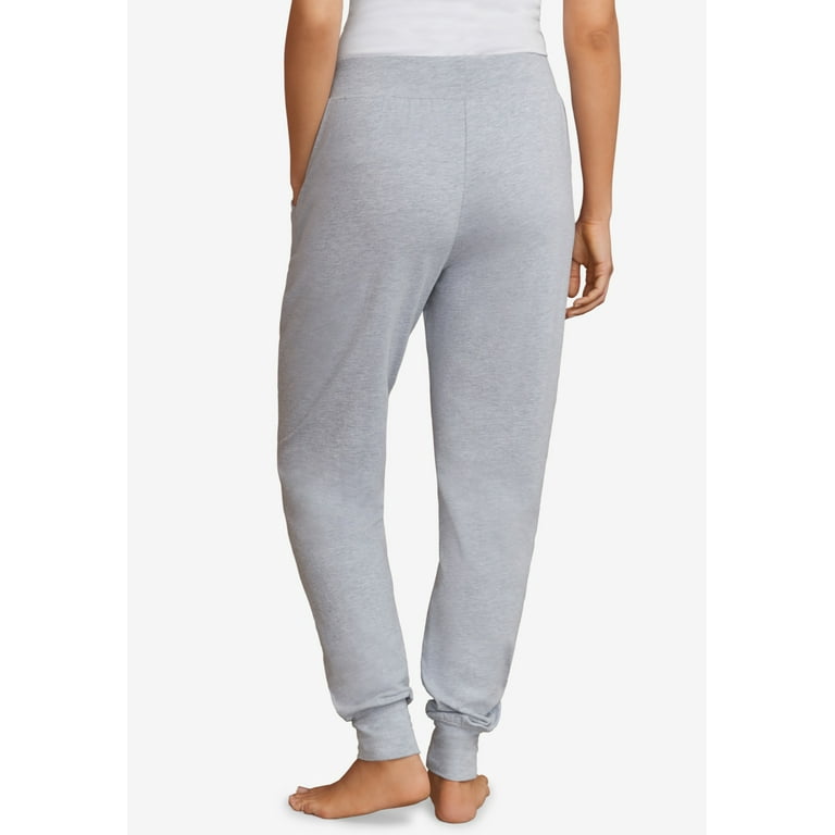 ellos Women's Plus Size Knit Jogger Sleep Pants 14/16, Heather