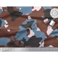 thumbnail image 2 of Soimoi Poly Georgette Fabric Two Tone With White Camouflage Print Fabric by Yard 42 Inch Wide, 2 of 3