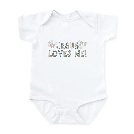 

CafePress - Jesus Loves Me Infant Bodysuit - Baby Light Bodysuit