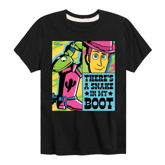 Toy Story - Snake In My Boot - Youth Boys Short Sleeve Graphic T-Shirt