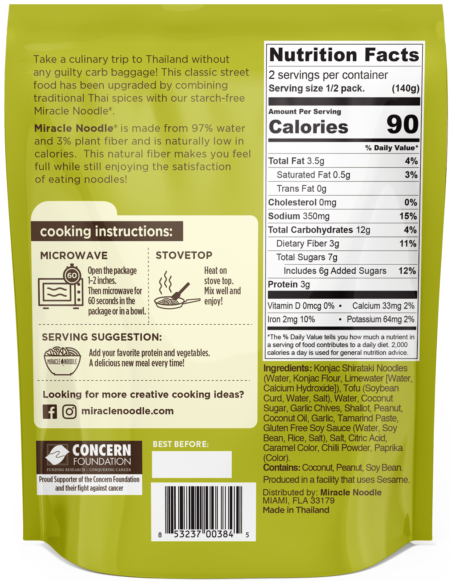Miracle Noodle Pad Thai, (Pack of 6)