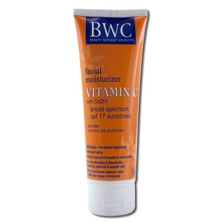 Beauty Without Cruelty Facial Moisturizer SPF 12 Sunscreen Vitamin C with CoQ10 - 4 fl (Best Moisturizer Without Spf)