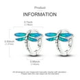 thumbnail image 2 of 2026 European Solid 925 Sterling Silver Hoop Earrings 5A Zircon For Women Jewelry Birthday Gift, 2 of 5