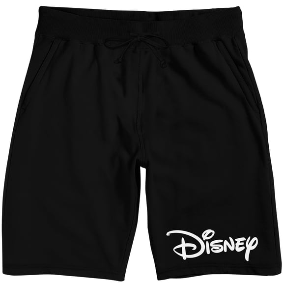 Disney Logo Adult Black Sleep Pajama Shorts-3XL