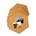 thumbnail image 3 of OULII 8Set Cork Notice Board for Wall Hexagonal Boards Modern Decor for Home Use, 3 of 4