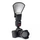 thumbnail image 4 of 2 uds cámara SLR Flash Reflector pala cúpula luz escudo difusor difusor Reflector plateado ER, 4 of 5
