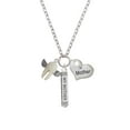 thumbnail image 2 of Delight Jewelry White Tooth with Wings - Tooth Fairy Always My Mother Bar Zoe Necklace, 2 of 4