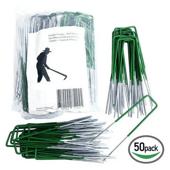 SPRING PARK Weed Fabric Galvanised Garden Turf Securing Pegs U Pins Artificial Grass