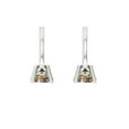 thumbnail image 4 of 0.5 Ct Round Cut Drop Dangle Champagne Crystal 14K White Solid Gold Everyday Dainty Earrings Lever Back, 4 of 7