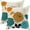 Flowers, variant on Boho Pillow Covers 18x18 Set of 2 Navy Blue Ethnic Bohemian Carpet Style Decorative Throw Pillow Outdoor Linen Square Chinoiserie Vintage Flower Print Cushion Cover Decor for Home Couch Sofa