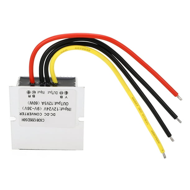DC To DC Voltage Regulator Module, Voltage Converter 60W 12V 24V To 12V 5A for Vehicles Walmart.ca