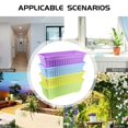 thumbnail image 4 of 4 Packs 17 Inches Flower Window Box Plastic Vegetable Planters for Windowsill, Patio, Garden, Home Decor, Porch,4 x Flower Window Boxes Plastic Vegetable Planters, 4 of 9