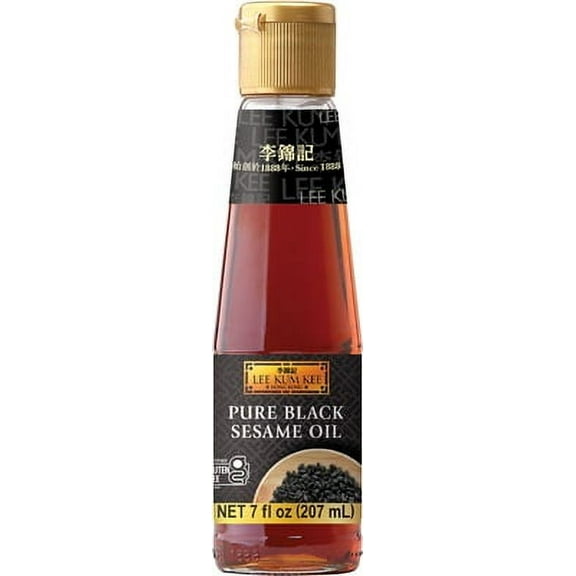 Lee Kum Kee Pure Black Sesame Oil 7 fl oz (Pack of 12)