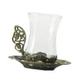 thumbnail image 4 of deevoka Flower Tea Cup Coffee Coffee Glass for Valentines Day Birthday, 4 of 9