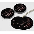 thumbnail image 4 of Inkdotpot Pack Of 100 Real Rose Gold Foil Paper Tags Made With Love Text Favor Hang Tags, 4 of 6