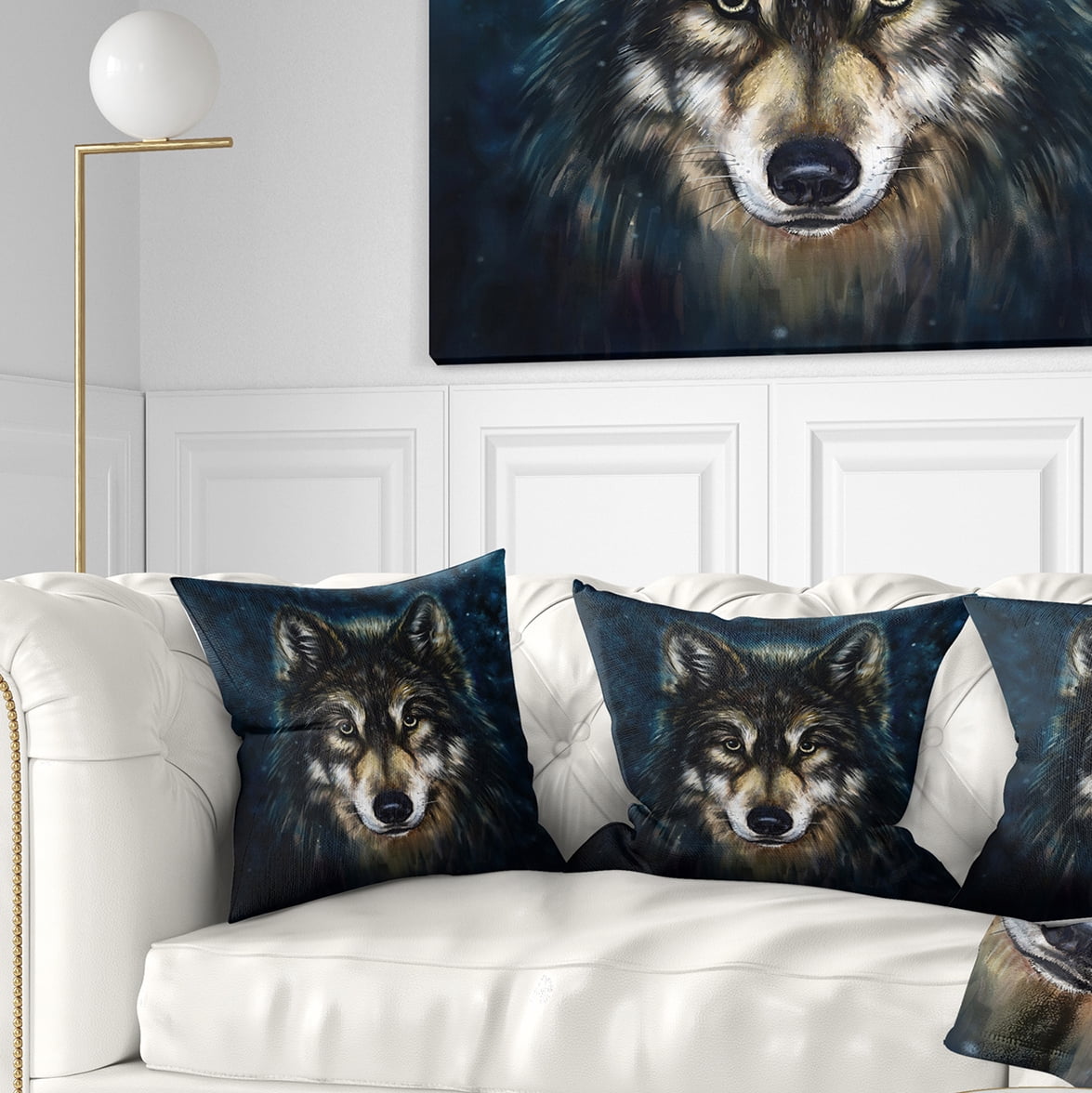 Wolf Patterned Home Decor Linen Pillow Case Sofa Throw Cushion Cover CB 