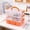 134#Orange, variant on Stackable Desktop Storage Organizer Box Multi Layer Plastic Drawer Organizer With Handle And Buckle For Cosmetics Stationery Office Supplies Portable Storage Case Space Saving Design