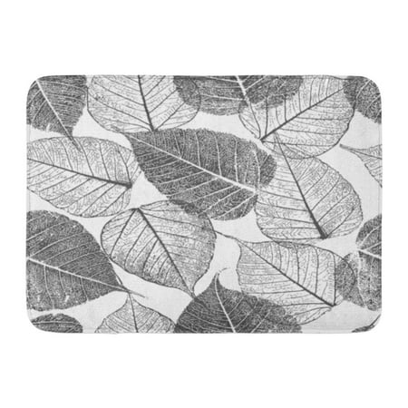 Fall Leaf Outline SIDONKU Pattern Leafs Fall Outline Sketch Abstract Graphic Doormat Floor Rug Bath Mat 23.6x15.7 inch ()