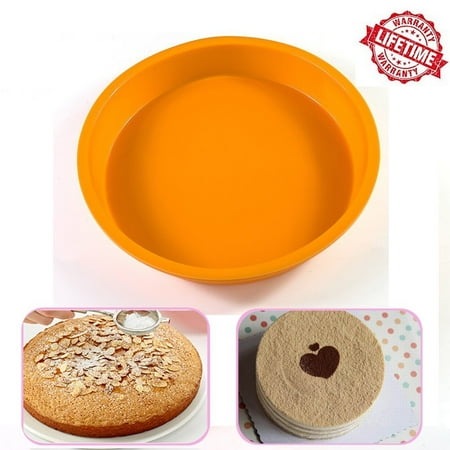 Round Bread Mold iClover Hot selling Non-Stick food Grade Silicone Bakeware Baking Pan Round Cake Mold , Bread Mold -Round Cake Pan for Party Holiday Birthday Valentine's Day ()