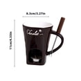 thumbnail image 3 of Ceramic Chocolate Fondue Cup with Candle Heating Stove, Cheese Melting Pot for Dessert, Snacks & Home Entertaining, Gift for Family & Friends, 3 of 8