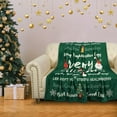 thumbnail image 2 of Christmas Throw Blanket Gifts Fleece Holiday Theme Christmas Reindeer Snowflakes Tree Prints Home Décor Soft Warm and Cozy Throws for Women, Winter Bedding, Couch, 50"x60", Green, 2 of 6