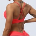 thumbnail image 4 of Cute Bra Women Seamless Bra Feature V-Neck Wire-Free Bra Style W-973 Red XL, 4 of 5