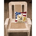 thumbnail image 2 of Carolines Treasures BB9690PW1818 Cairn Terrier Patriotic Fabric Decorative Pillow  18H x18W multicolor, 2 of 2