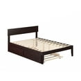 thumbnail image 4 of HomeStock Asian Aesthetics Full Bed with Twin Trundle in Espresso, 4 of 7