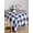Blue, variant on Navy Blue White Plaid Table Cloth, Farmhouse Checkered Buffalo Waterproof Tablecloth for Square Tables, Reusable Washable Fabric Table Cover for Restaurant Kitchen Dining Tables 54"x54"