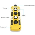 thumbnail image 3 of Controlador De Polipasto De 4 , Interruptor De Botón De Grúa De Polipasto Eléctrico De Marco Resistente A Prueba De Lluvia IP68 AC250V 5A 500V 2A Para Robot, 3 of 7