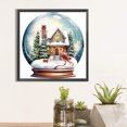 thumbnail image 1 of Cuadros Decorativos Pintura de diamante 5D DIY Taladro redondo completo Casa de Navidad Bola de cristal Decoración para el hogar DQrwqpou embutido en tela, 1 of 7