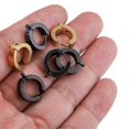 thumbnail image 2 of Minimal Hoop Earrings Small Earrings Piercing Jewelry Small Hoop Earrings--2--Black--Product code 69140 2 Black, 2 of 4