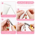 thumbnail image 6 of 12Pcs Lip Gloss Keychain Bulk Lip Balm Keychain with Exquisite Cute Charm Jewelry for Women Girl Key Purse Decor, 6 of 11