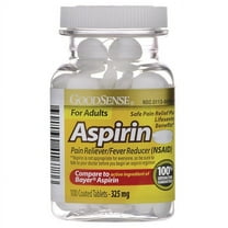 Good Sense Coated Aspirin Pain Reliever Tablets 325 mg , 100-count