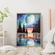 thumbnail image 4 of Cuadros Decorativos 5D bricolaje taladro redondo completo diamante pintura luz de la luna vista del lago dibujo Ndcxsfigh Nuevos Originales, 4 of 8