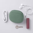thumbnail image 2 of WeDecorBay Silicone Storage Bag Earphone Charger Cable Organizer Comfortable Grip Sleek Design Portable Travel Case Daily Use Accessories Green, 2 of 6