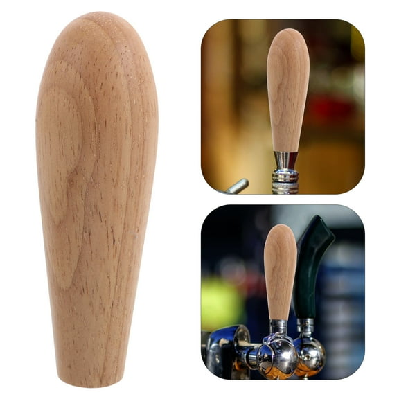 BESTYASH faucet handle Beer Tap Handle Wooden Rustic 1Set for Home Brewing