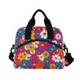 thumbnail image 6 of FORMRS Reusable Lunch Bag for Work School Leakproof Insulated Cooler with Adjustable Shoulder Strap, Red Whimsical Floral, 6 of 6