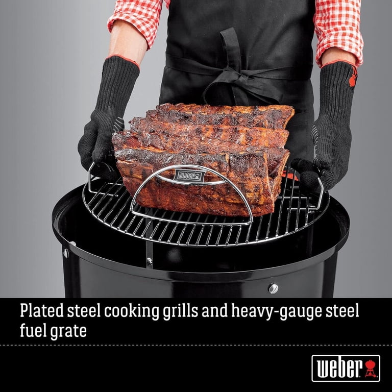 Weber Smokey Mountain Cooker Smoker - Rust Resistant - 18.5 In